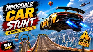 🎮 Title: Impossible Car Stunt 🚗🔥 Mega Ramp Challenge | Extreme Car Jump Gameplay | No Crash!