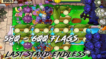 Plants vs Zombies Last Stand Endless 580 - 600 Flags