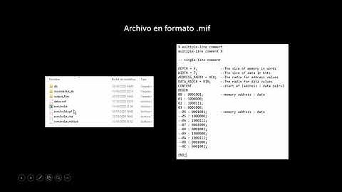 Colocar datos en una ROM con un archivo .mif, VHDL y RTL. Quartus.