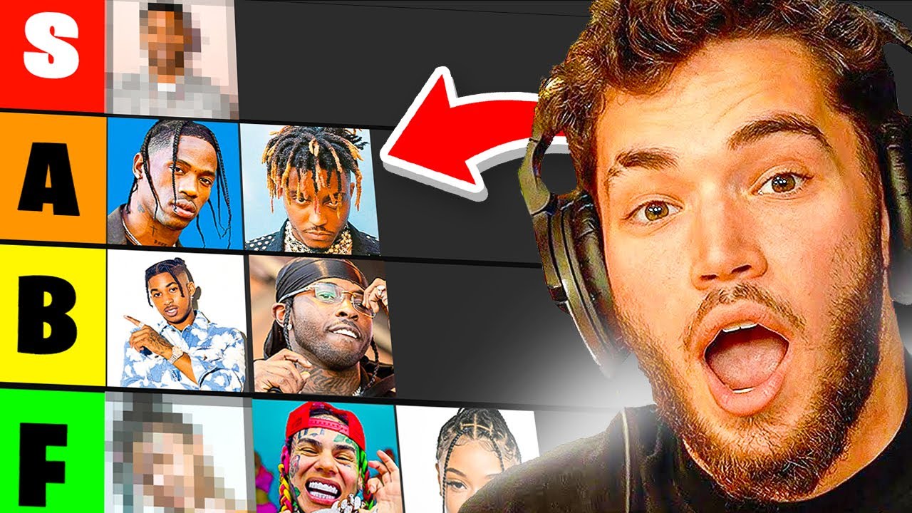 Adin Ross makes a *HONEST* Rapper Tier List...