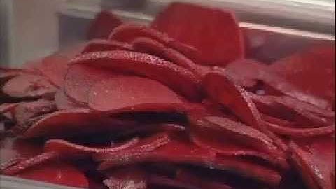 Hobart FP250 1/8" Slicer Plate Slicing Beetroot