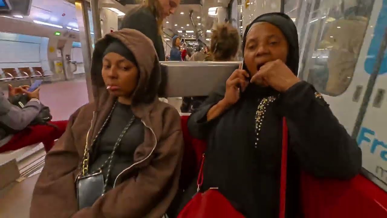 Metro Pyramides to Bercy Line 14. Paris Subway