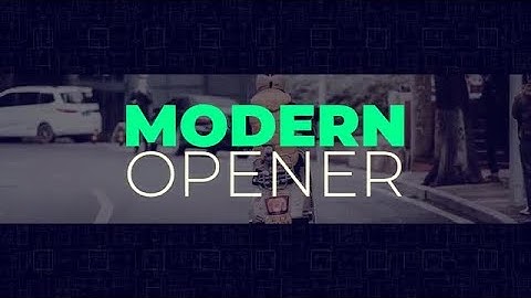 Modern Opener Premiere Pro Templates
