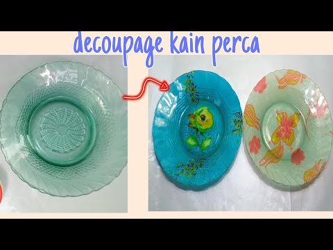 Video: Gelas Kaca Menggunakan Teknik Decoupage
