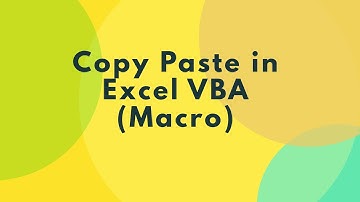 Excel VBA Copy Paste Data