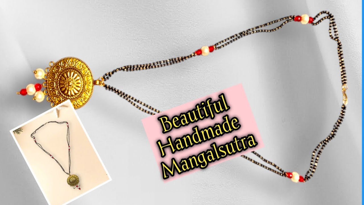 Handmade Mangalsutra - Pink