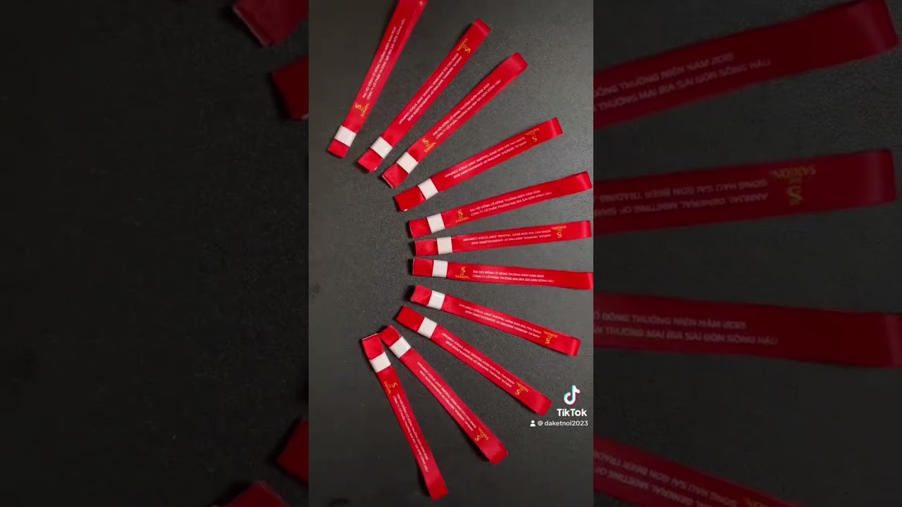 Wristband music festival lanyards made from Hochiminh city #daketnoilanyards #daketnoi