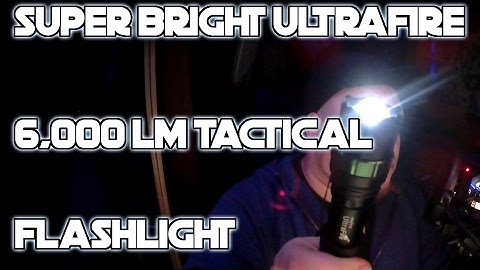 Ultrafire Tactical 6000 Lumen Zoom CREE XM L T6 LED Flashlight unboxing and review