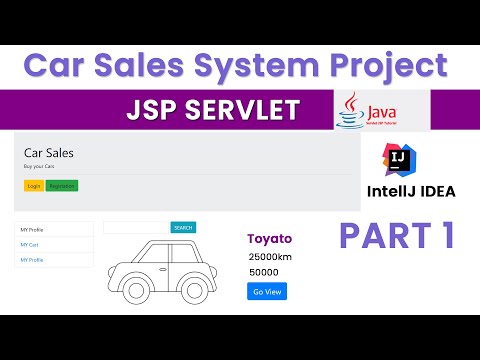 Car Sales System Project using Jsp Servlet  | Part 1