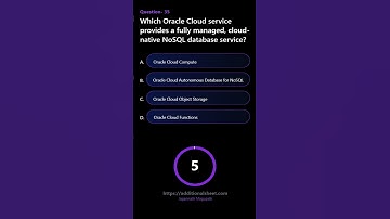 Which Oracle Cloud service provides a fully managed cloud native NoSQL database service
