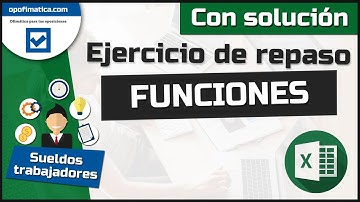 📚 Ejercicio de repaso de funciones (Curso Excel básico 2021 365) (Paso a paso) ✅ Con soluciones