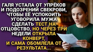 картинка: Устав от упрёков и намёков свекрови сделала тест на отцовство, но даже сама удивилась...