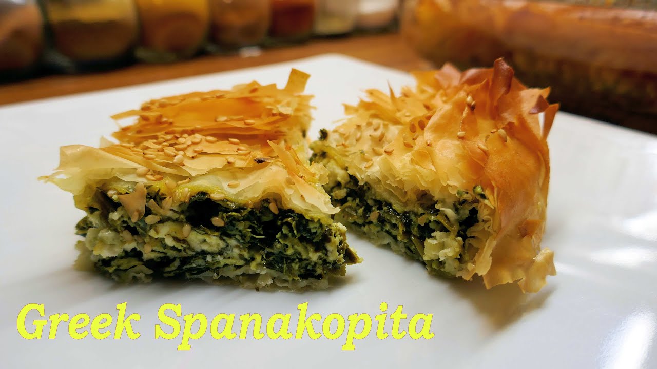 GREEK spanakopita (SPINACH PIE) Σπανακόπιτα!! - GRIECHISCHE SPINAT PITA ...