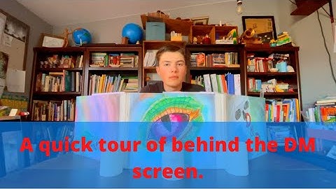 How I set up behind my DM screen for D&D sessions.