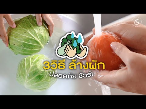 วีดีโอ: ล้างผักสด - วิธีล้างผักจากสวน