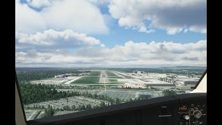 MSFS Gatwick approach A32NX