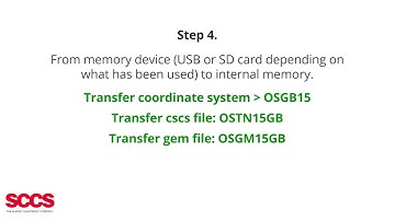 How to update new Ordnance Survey coordinates on Leica Captivate