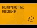 Межличностные отношения. Видеоурок по обществознанию 6 класс