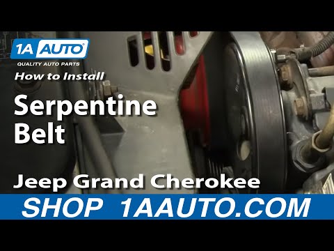 How to Replace Serpentine Belt 96-98 Jeep Grand Cherokee