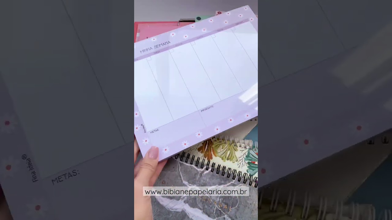 Planner SEMANAL 📆 www.bibianepapelaria.com.br