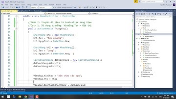 Bài 3. Truyền dữ liệu giữa Controller và View   - MVC TNUT 2022