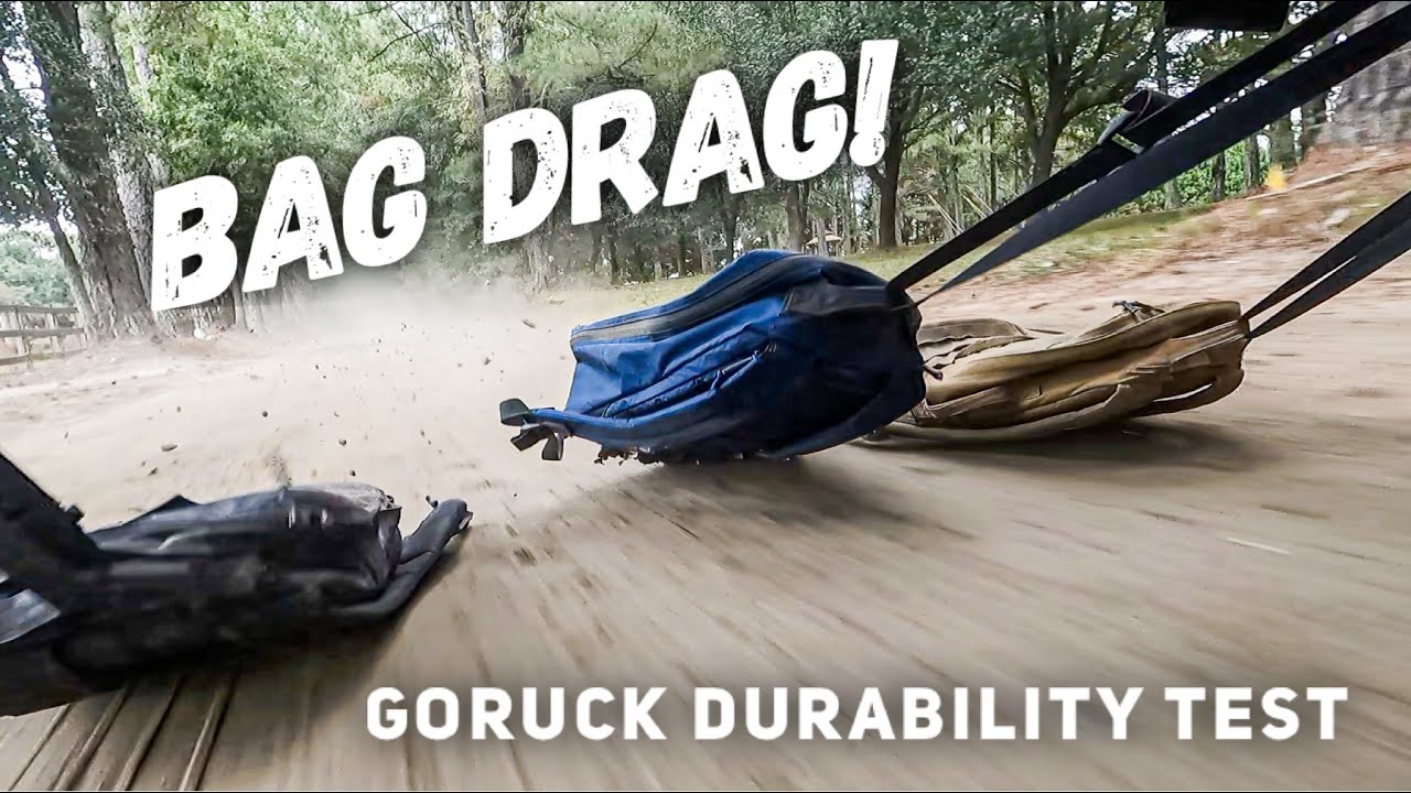 BAG DRAG! Material Durability TEST 1000D vs 500D vs VX21 (OH YES I DID!)
