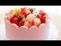 이 영상을 보시면 세상에 하나뿐인 과일 케이크라는 걸 알 수 있을 거예요. / Raspberry Cake / Amazing cake / Buttercream Frosting