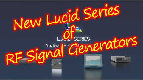 the Line of Lucid Analog RF Signal Generators