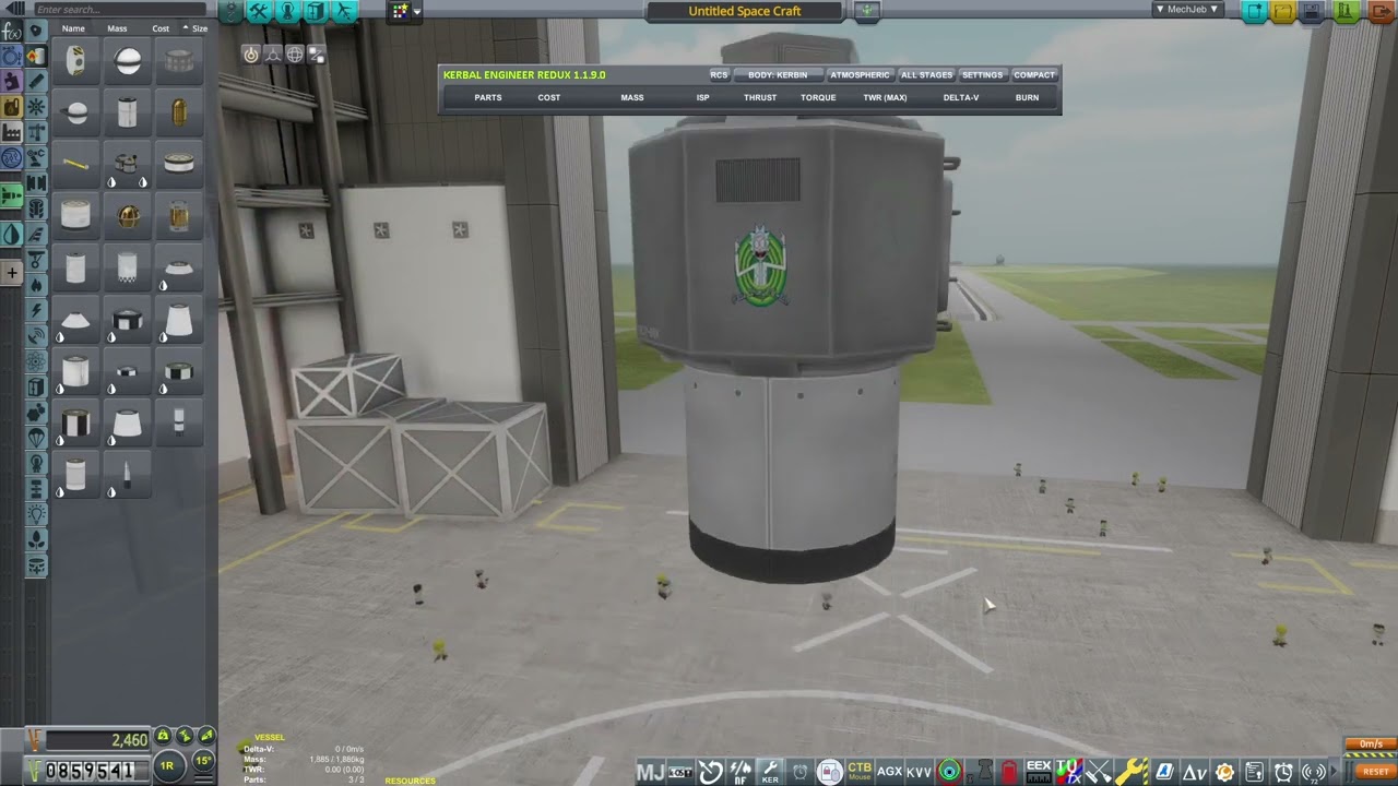 KSP Stock career - episode 10 - mun landing and refueler to mu n station