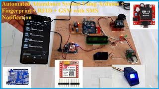 Automated Attendance System Using Arduino + Fingerprint + RFID + GSM with SMS Notification screenshot 2