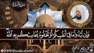 خواتيم سورة البقرة بصوت القارئ وديع اليمني