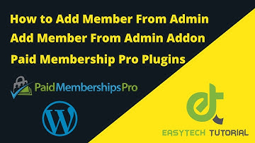 How To Add Member From Admin dashboard | Add Member From Admin Add On | Paid Memberships Pro