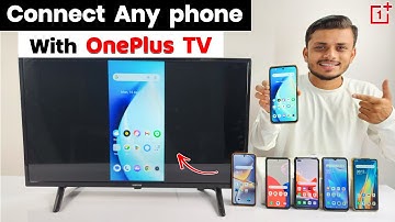 Connect Oneplus TV to mobile | How to connect Oneplus TV to phone | OnePlus TV screen mirror