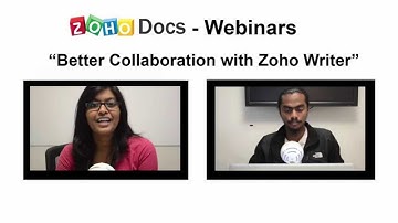 Better Collaboration with Zoho Writer - Free Webinar!