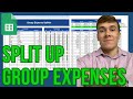 Group Expense Tracker | Google Sheets Template