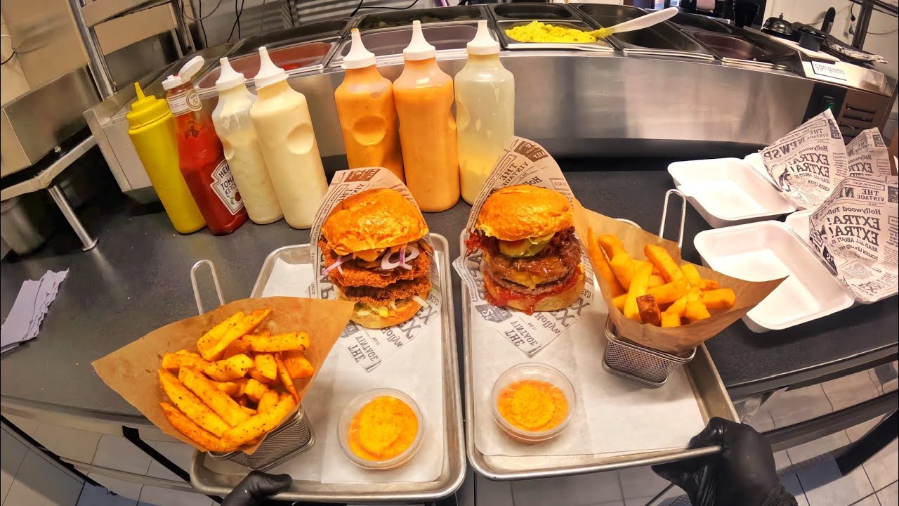POV: Solo in the Kitchen – Nonstop Orders at the Restaurant🍔🍟🧑‍🍳🥓