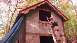 Our timber frame workshop: wattle and daub. Part III. Lime Plaster