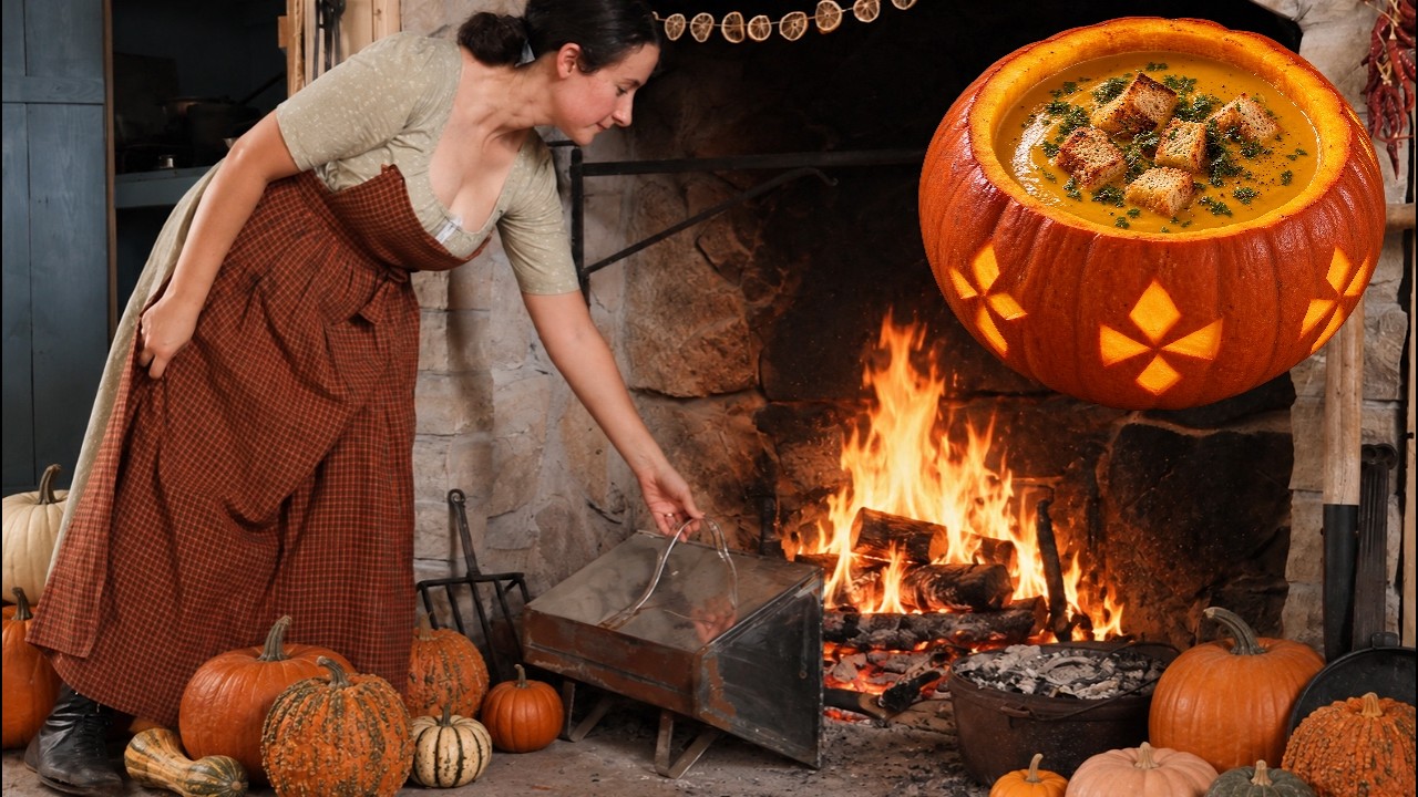 Three Historical Pumpkin Recipes (1776–1839): Pie, Soup, & Cornbread | ASMR Experience