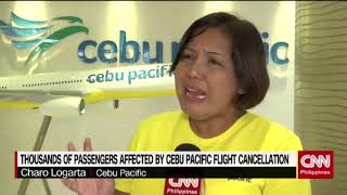 Thousands of passengers affected by Cebu Pacific flight cancellation