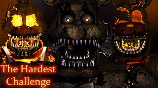 FNAF 4 Halloween Edition - Night 8 with Blind Mode/Mad Freddy/Insta-Foxy w/out 1 AM Boost