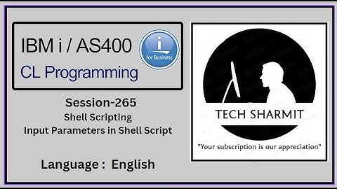 Parameters in Shell Script in ibmi training  | shell scripting in ibmi | Qshell