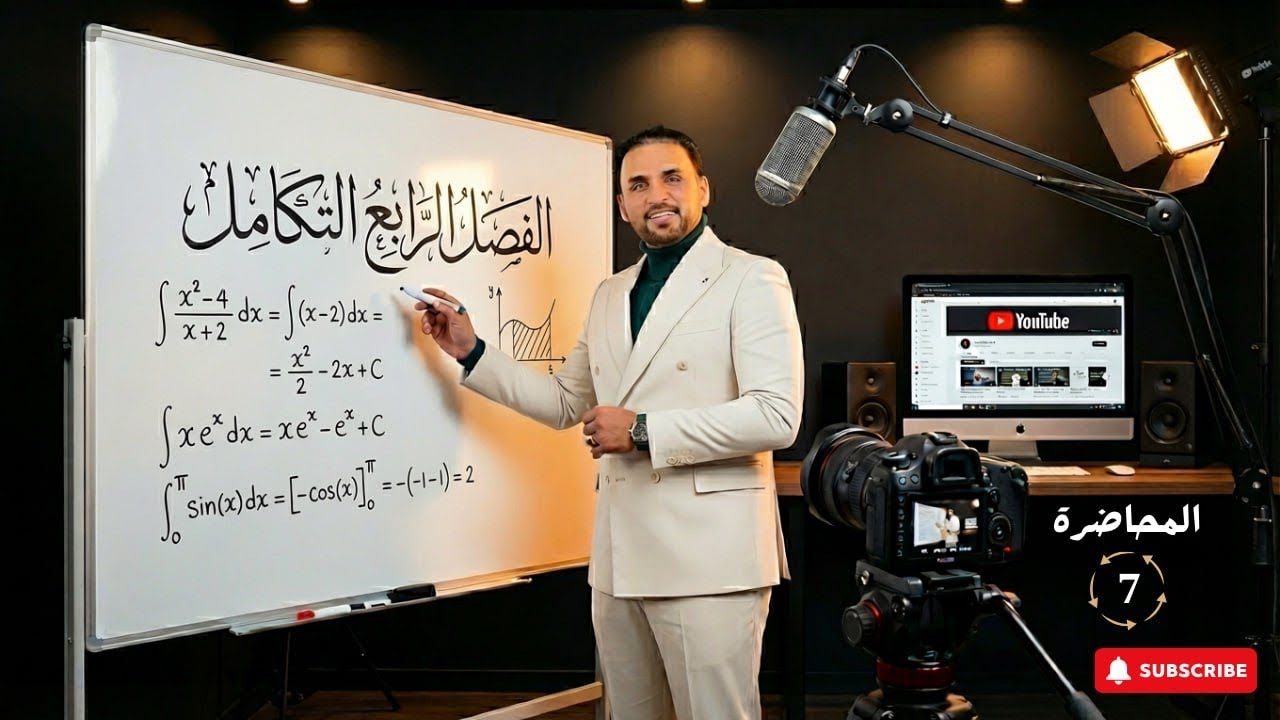 الفصل الرابع /السادس العلمي / التكامل الدوال الدائرية/ دالة ومشتقتها +دوال اس فردي/ المحاضرة 7