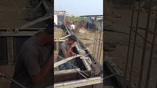 Plinth beam Casting #PlinthBeamCasting#PlinthBeamWork#RCCPlinthBeam#ConcreteBeam#shorts#Construction