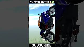 R15 POWER TESTING 🤯✅ || THE BEST CAR DRIVING GAME FOR ANDROID PHONE 📱🎯 #shorts #viral