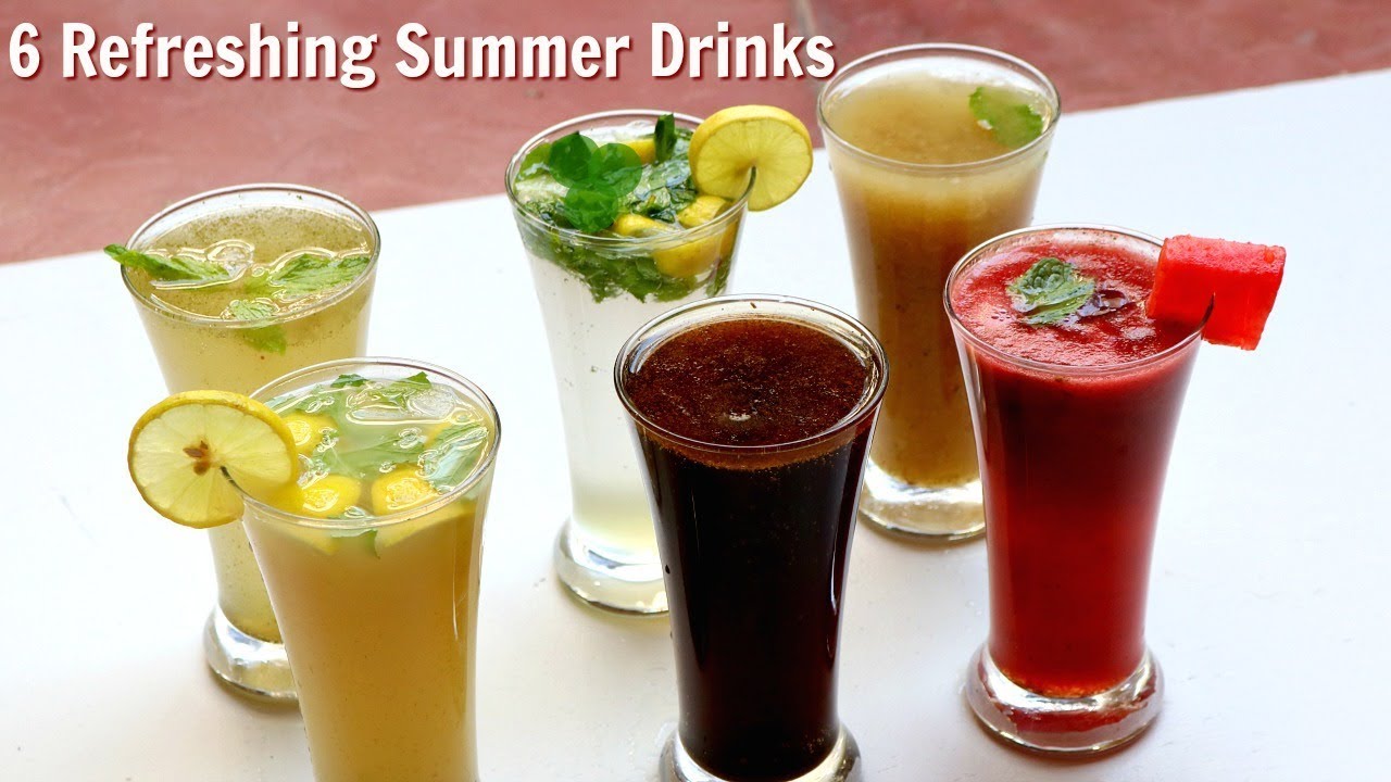 6 तरीके के फ्रेश ड्रिंक गर्मियों के लिए | 6 Refreshing Summer Drinks | Summer Drink | kabitasKitchen | Kabita Singh | Kabita