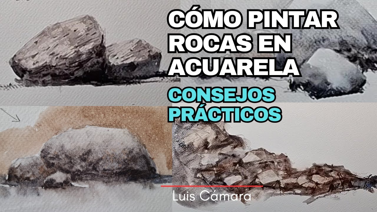 APRENDE A PINTAR ROCAS Y PIEDRAS CON ACUARELA. CONSEJOS MUY PRÁCTICOS!