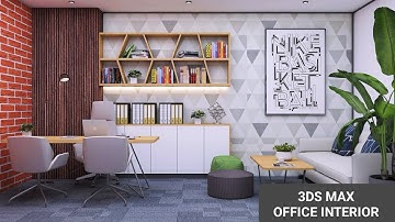 3ds Max Office Interior Design Tutorial video Vray Rendar settings ll Photoshop..