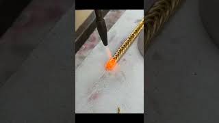 🔥 Amazing 24K Pure gold bangle making process 🔥 #respect #artist #shorts #gold