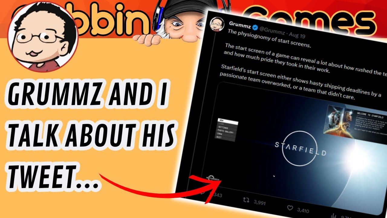 STARFIELD START SCREEN- I Talk To The Man Who Wrote THAT Tweet (aka MARK KERN!)