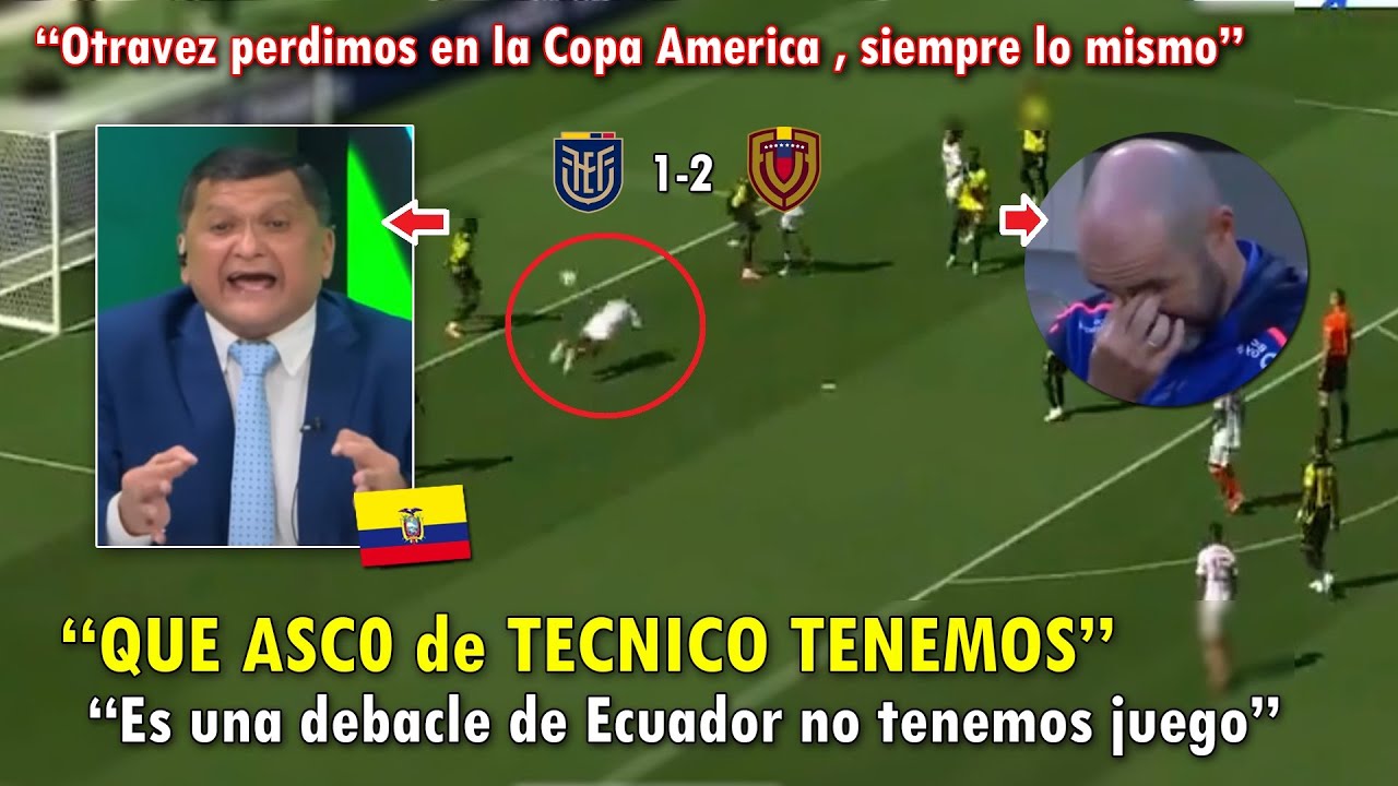EXPLOTAN! PERIODISTAS ECUATORIANOS REACCIONARON ASI A ECUADOR VS VENEZUELA 2-1 HOY